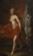 georg engelhardt schroder Athena och Pegasus painting